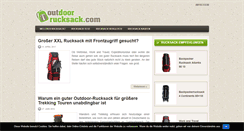 Desktop Screenshot of outdoor-rucksack.com