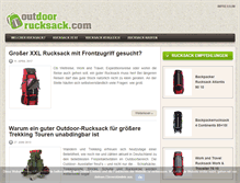 Tablet Screenshot of outdoor-rucksack.com